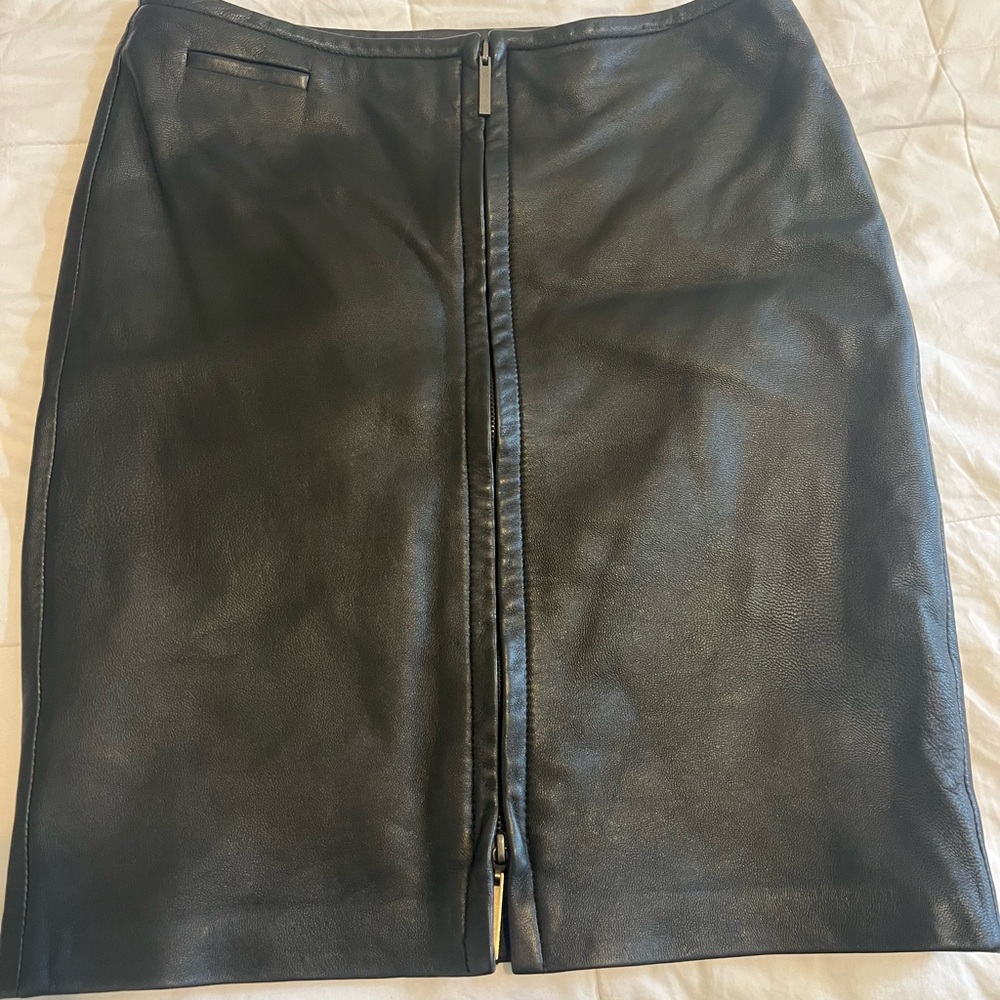 Black Leather Skirt